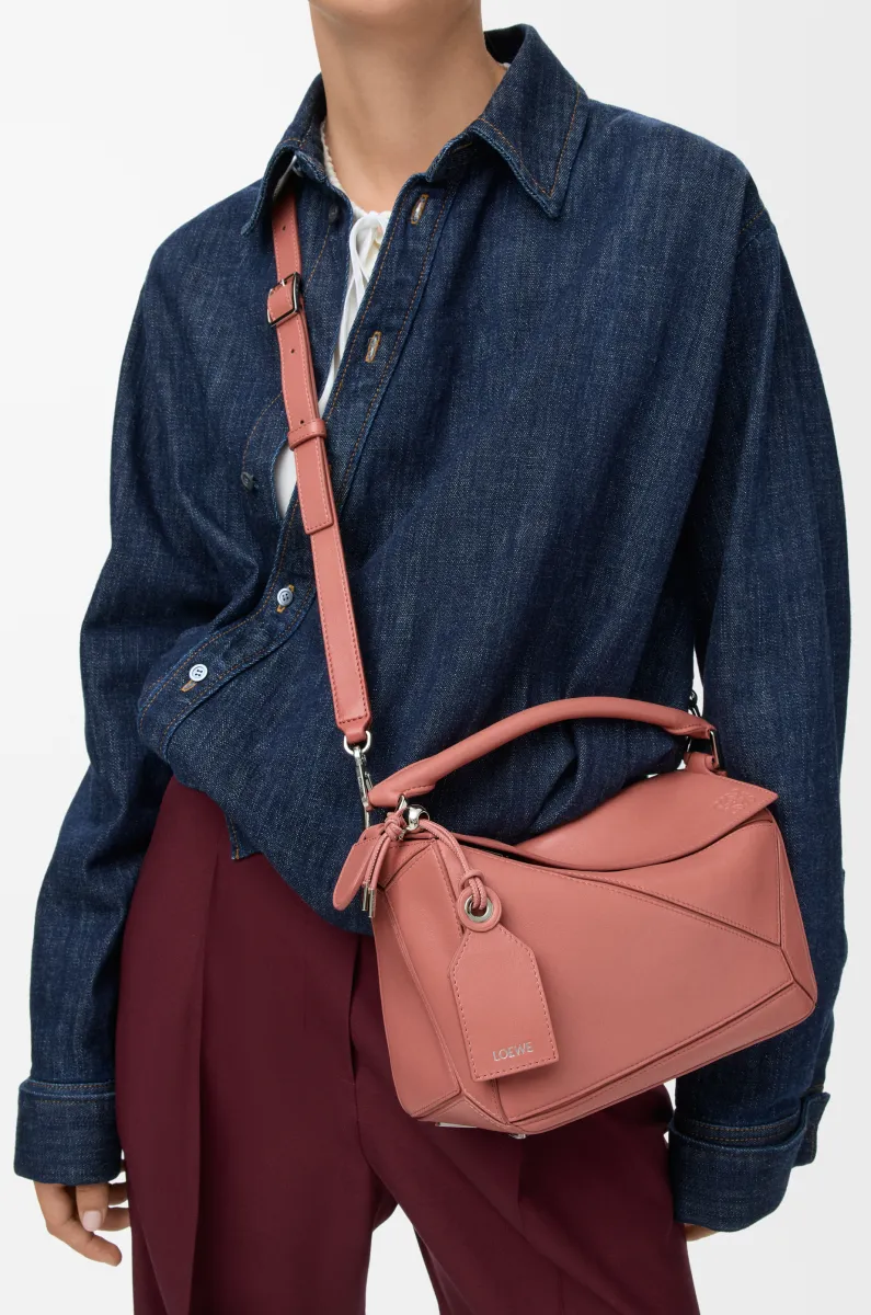 小号纳帕羊皮革 Featherlight Puzzle 手袋