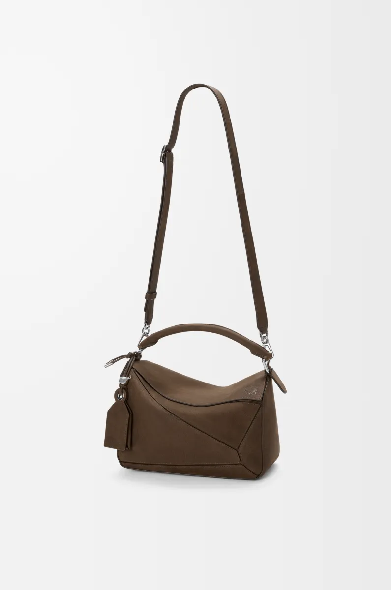 小号粒面牛巴革 Featherlight Puzzle 手袋