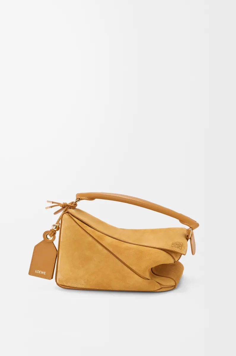 Small Featherlight Puzzle bag in suede