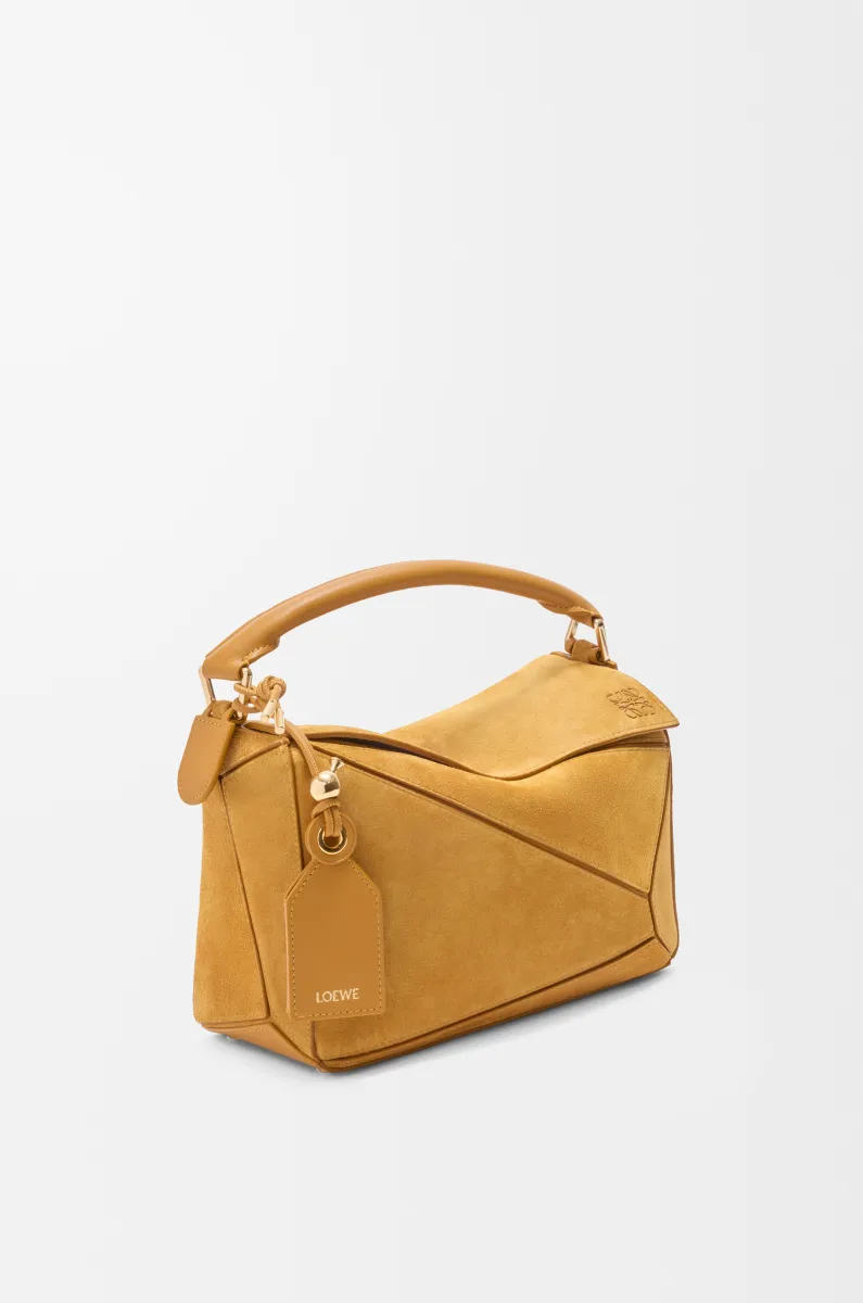 Small Featherlight Puzzle bag in suede
