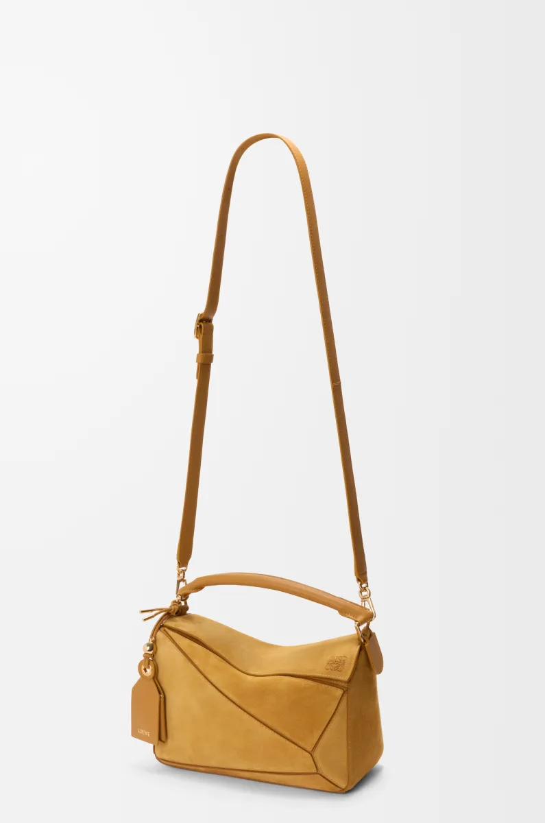 Small Featherlight Puzzle bag in suede