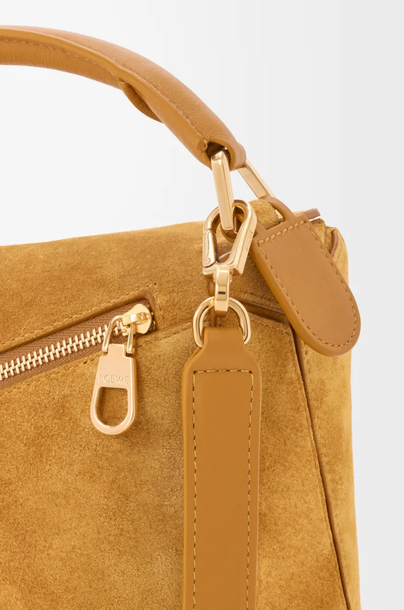 Small Featherlight Puzzle bag in suede