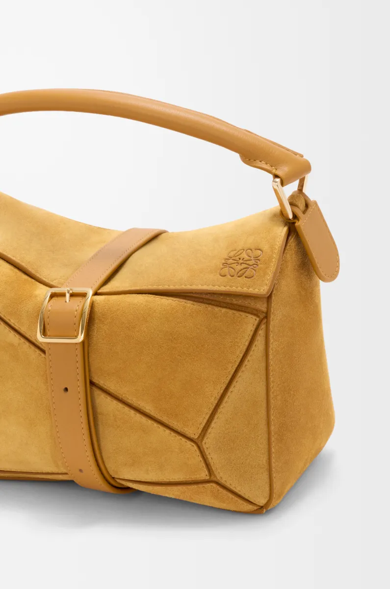 Small Featherlight Puzzle bag in suede