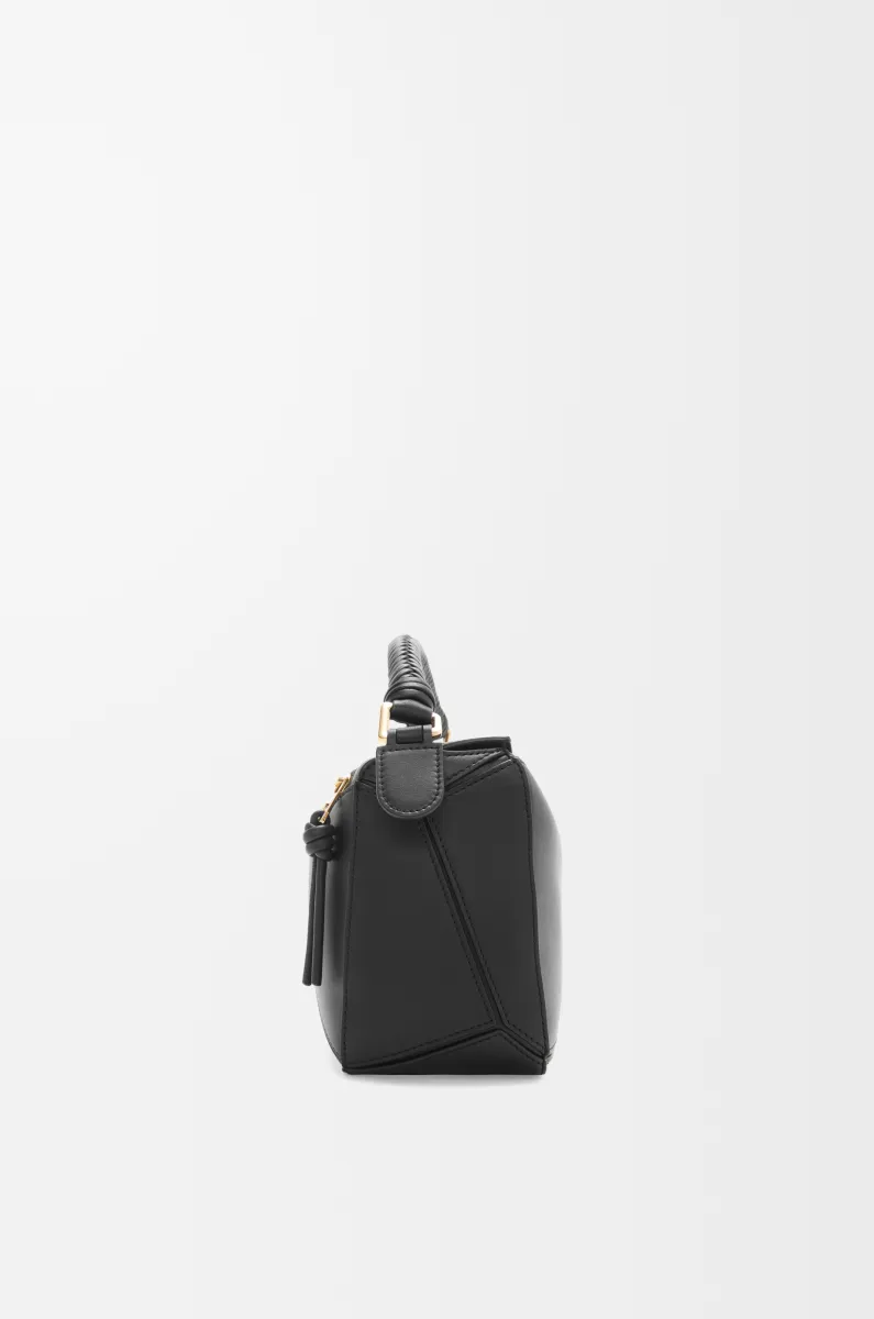 小号光滑牛皮革 Puzzle 手袋