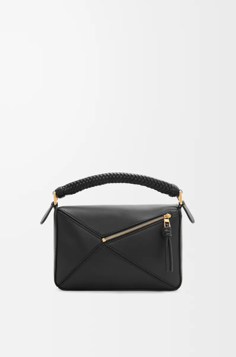 小号光滑牛皮革 Puzzle 手袋