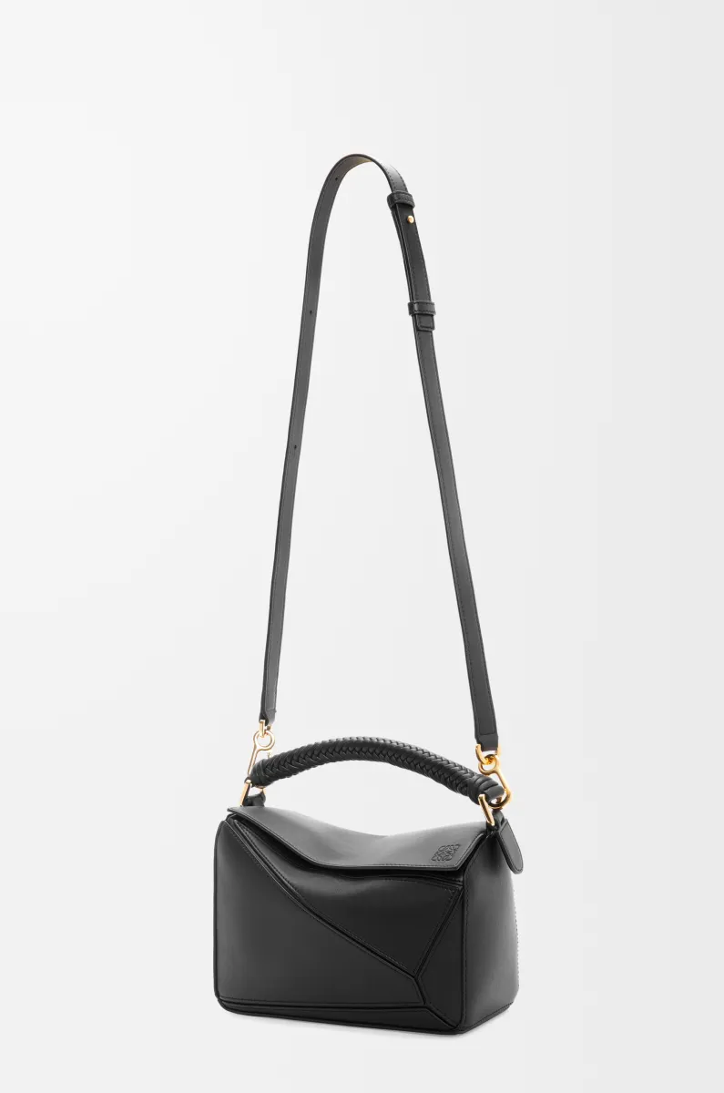 小号光滑牛皮革 Puzzle 手袋