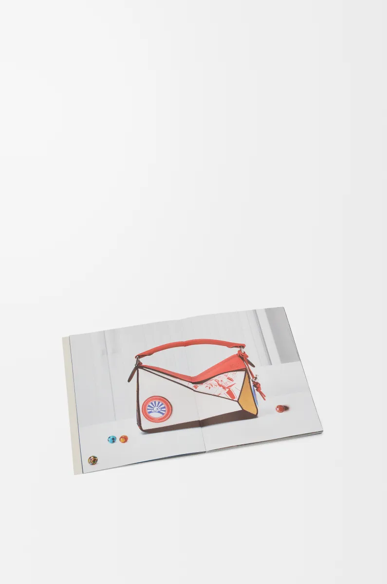 牛皮革和织物 Puzzle 10周年 动漫典藏版手袋