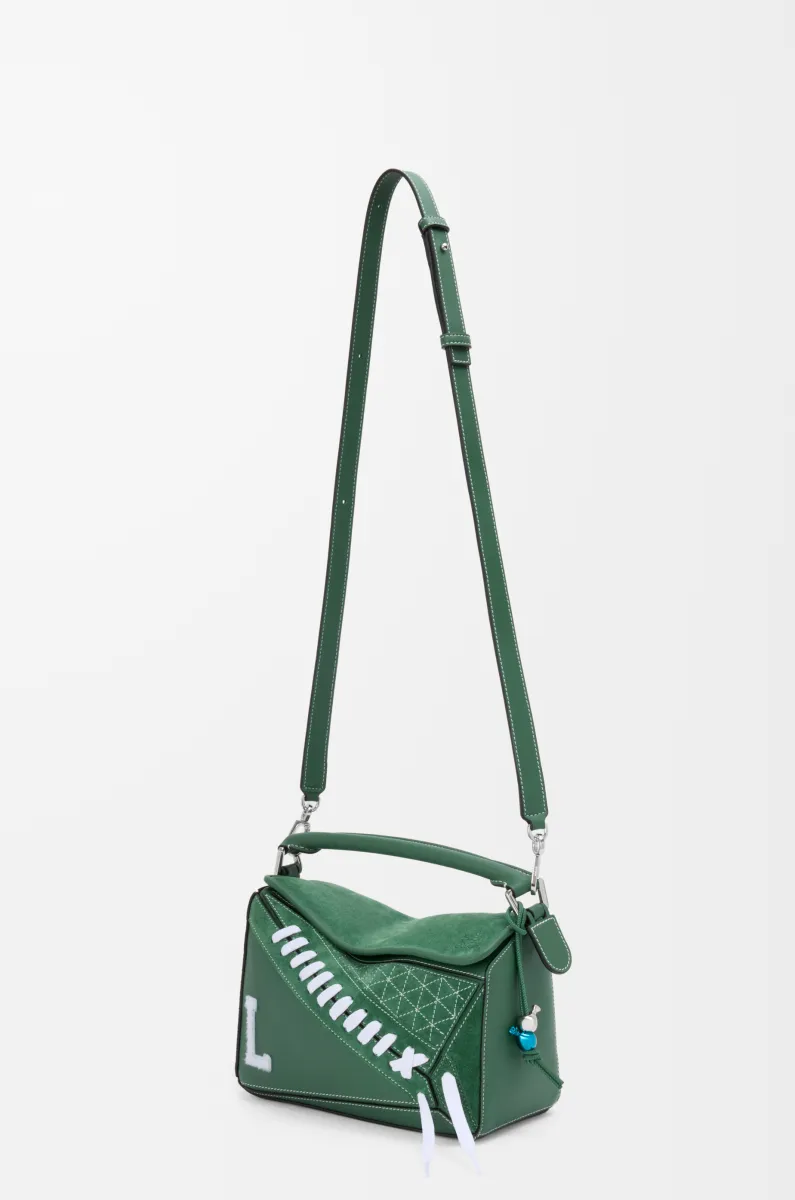 经典牛皮革和绒面革 Puzzle 10周年 学院风典藏版手袋