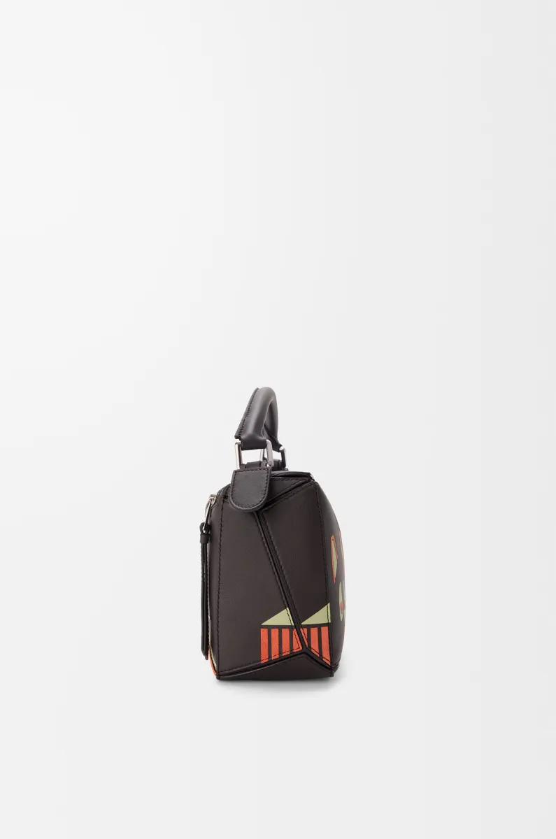 小号经典牛皮革 Futurist Cat Puzzle 手袋