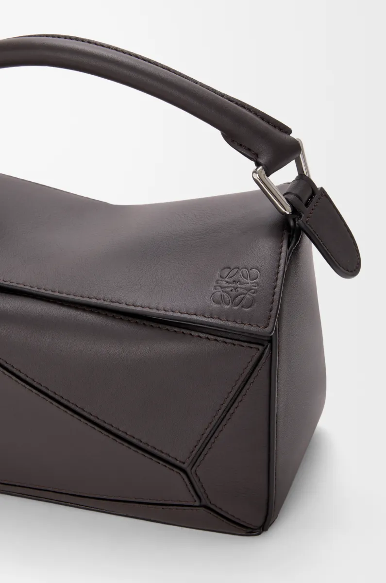 小号经典牛皮革 Futurist Cat Puzzle 手袋