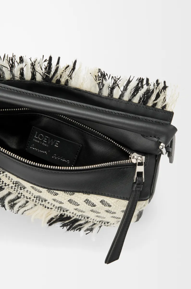 小号编织织物 Puzzle 手袋