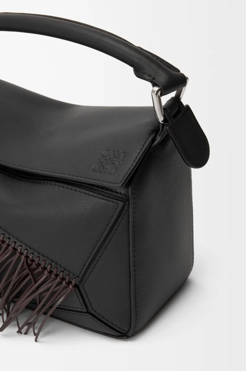 小号经典牛皮革 Fringe Puzzle 手袋