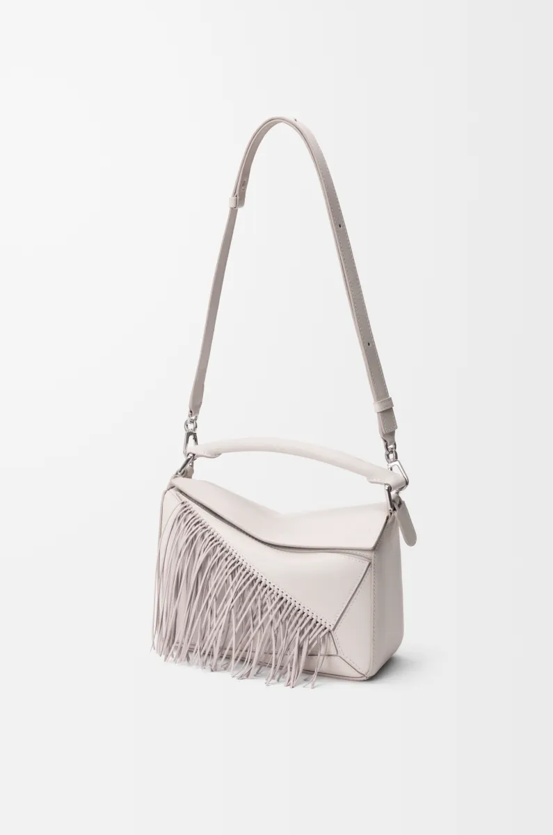 小号经典牛皮革 Fringe Puzzle 手袋