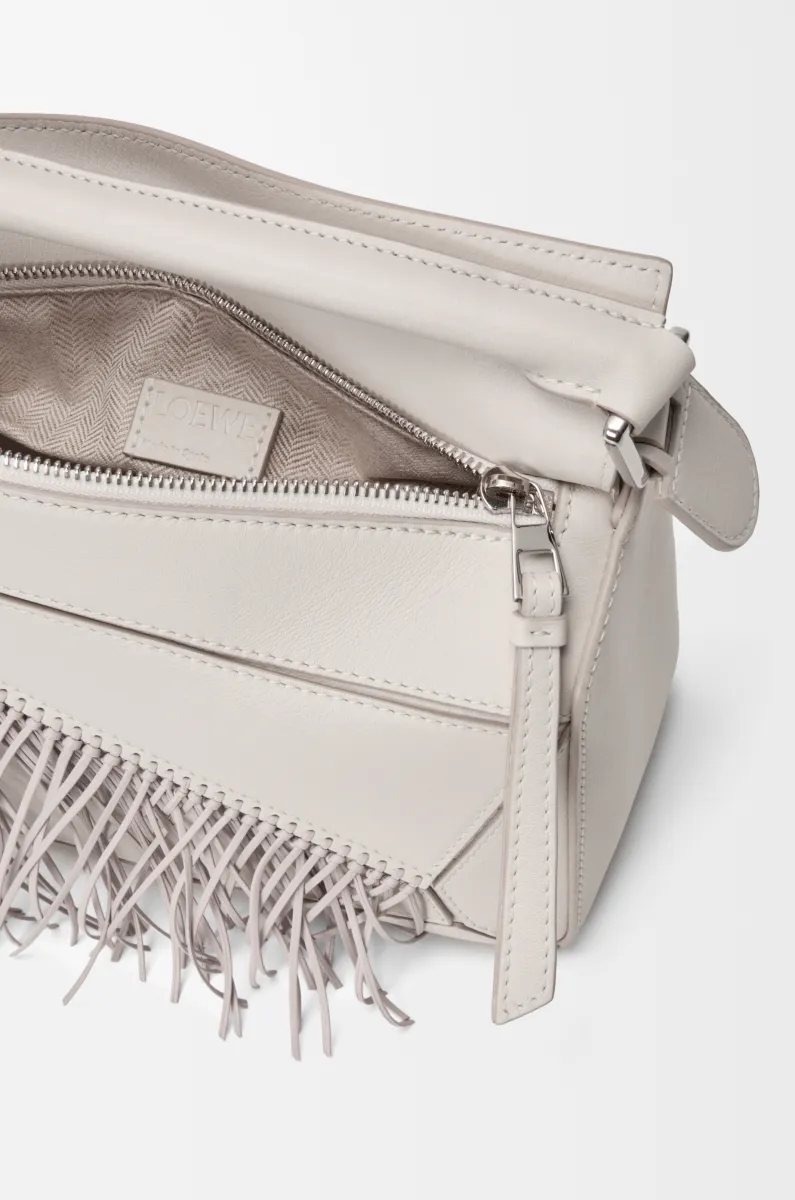 小号经典牛皮革 Fringe Puzzle 手袋