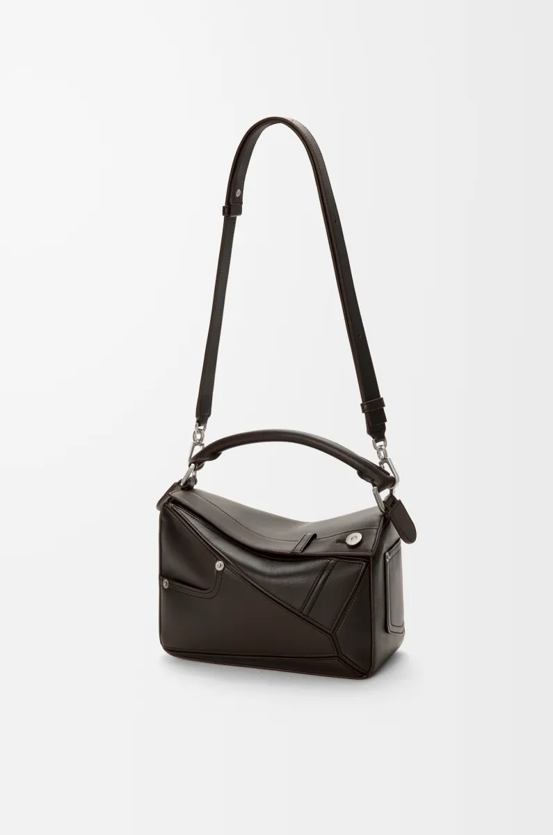 小号亮面牛皮革 Panta Puzzle 手袋