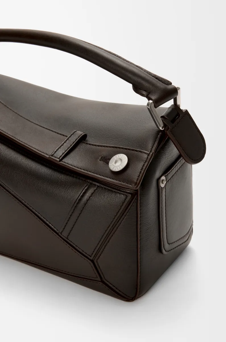 小号亮面牛皮革 Panta Puzzle 手袋