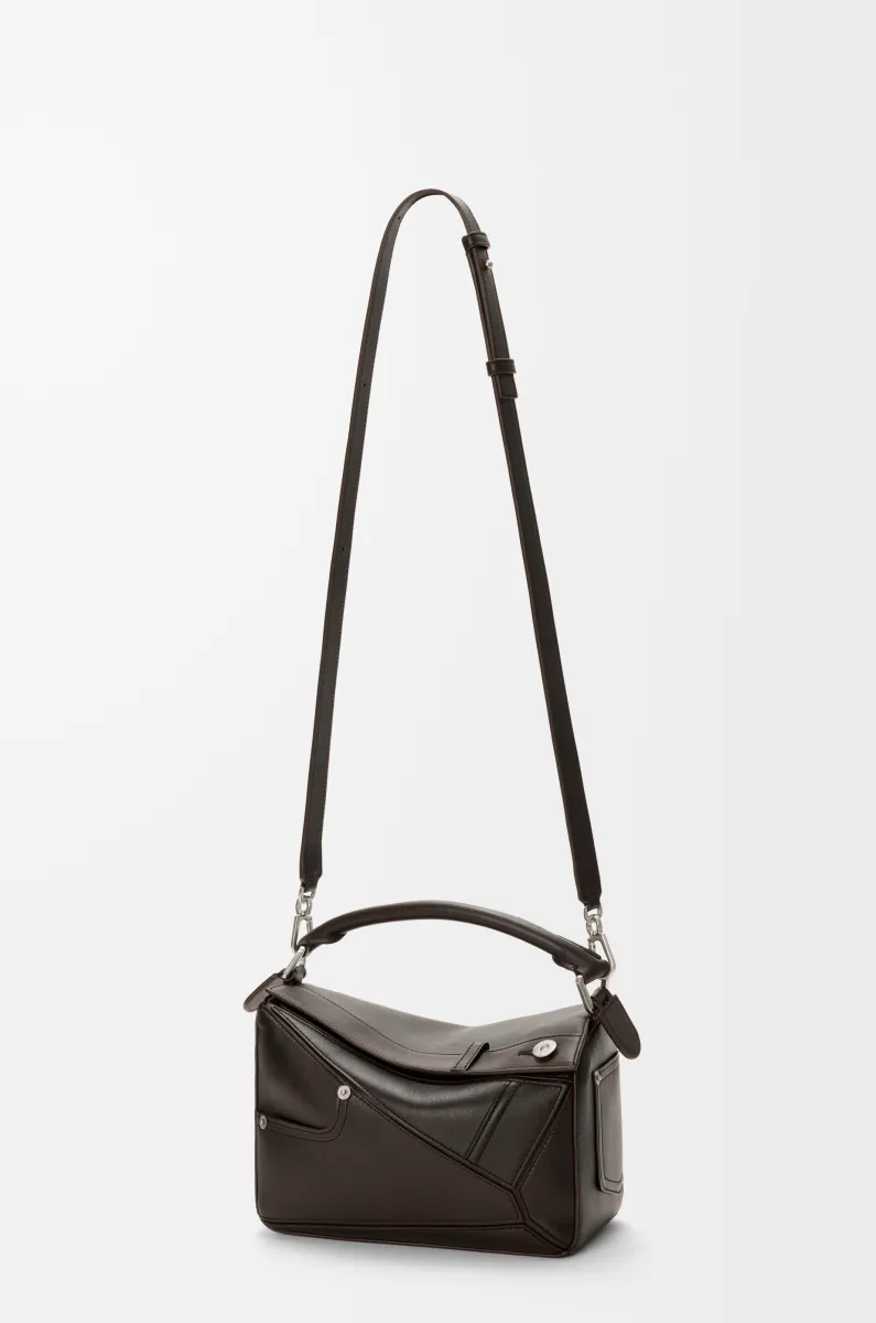 小号亮面牛皮革 Panta Puzzle 手袋