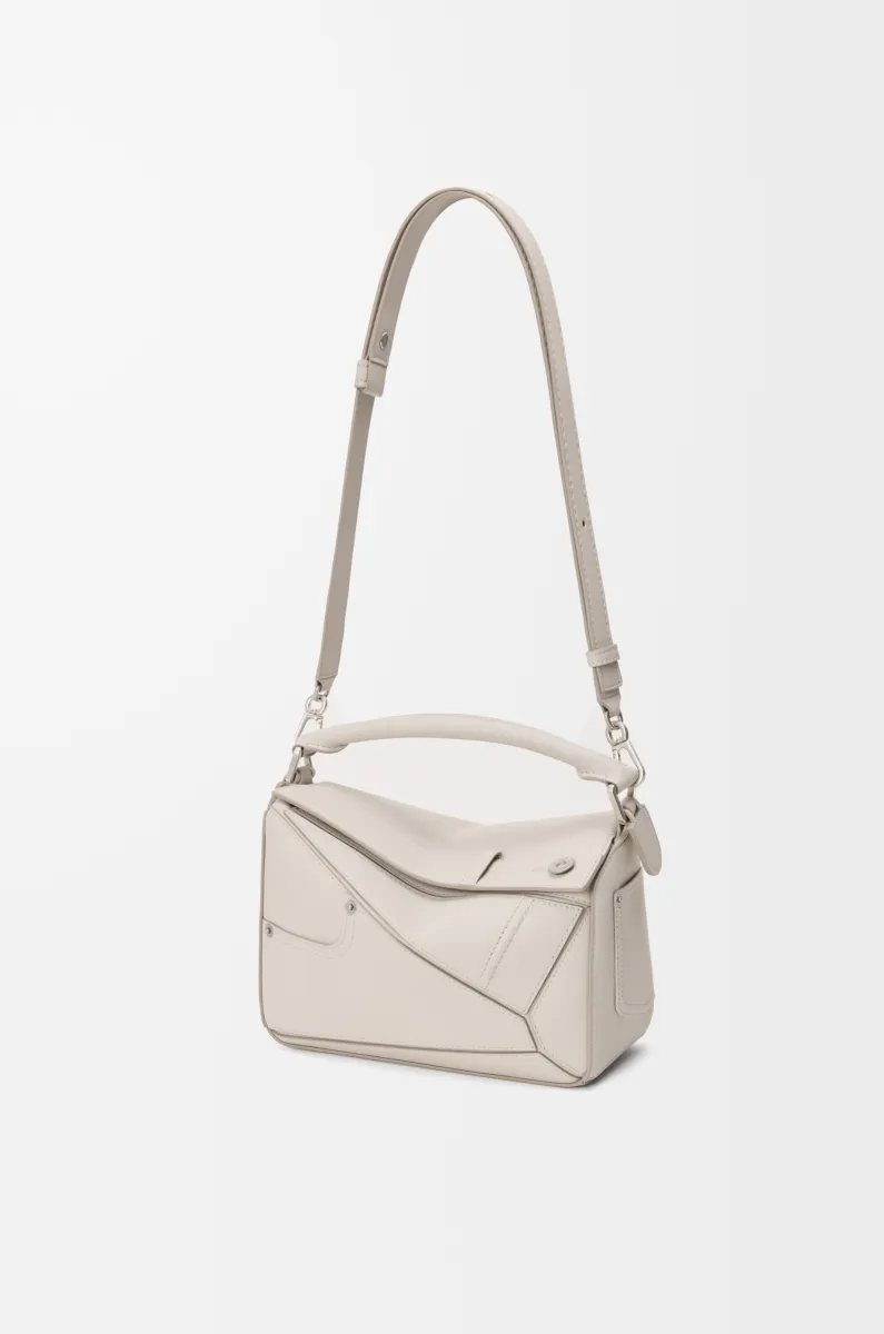 小号亮面牛皮革 Panta Puzzle 手袋