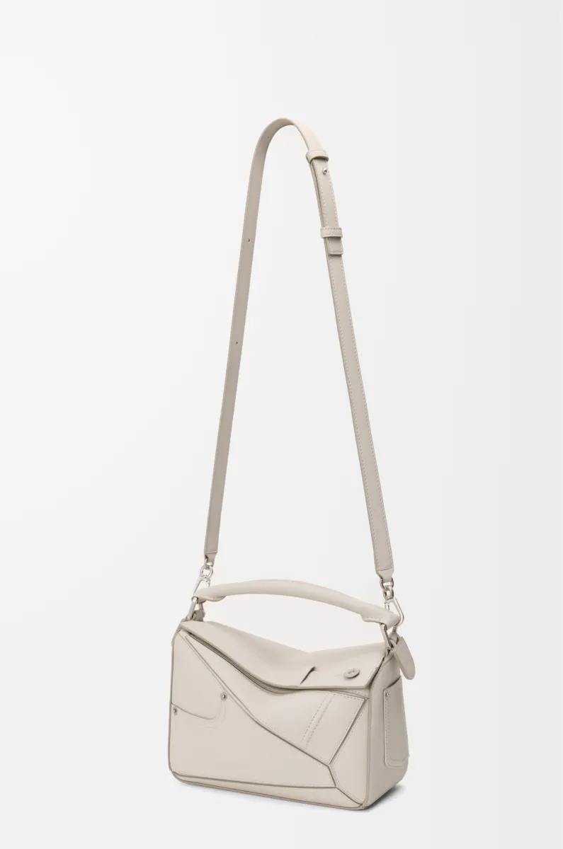 小号亮面牛皮革 Panta Puzzle 手袋