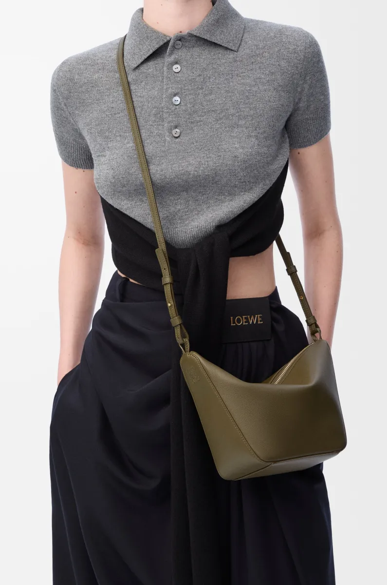 迷你经典牛皮革 Hammock Hobo 手袋