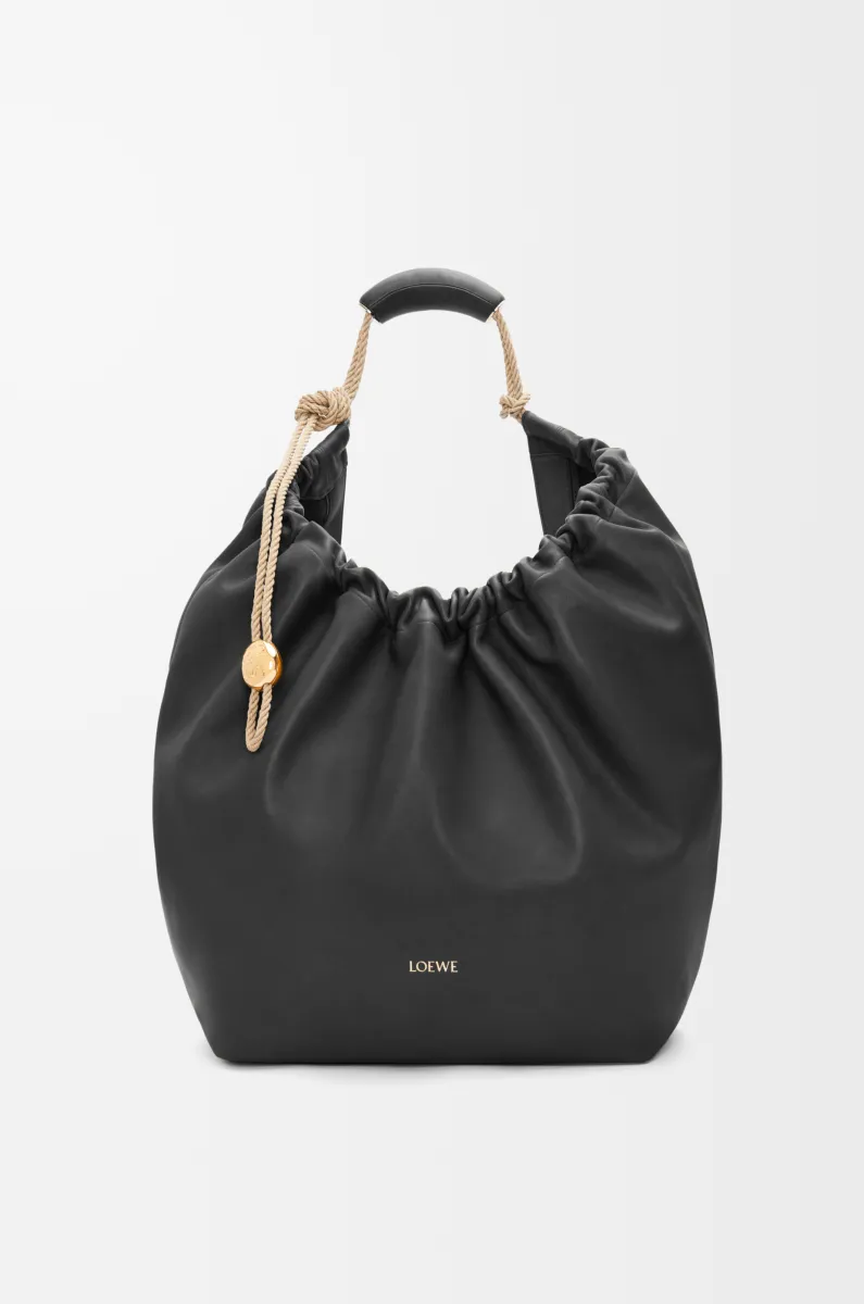 超大号天然牛皮革 Squeeze 手袋