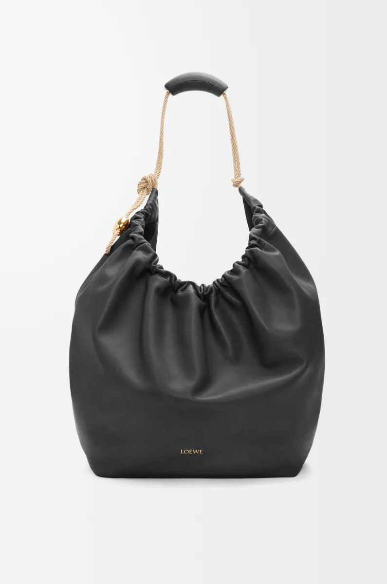 超大号天然牛皮革 Squeeze 手袋