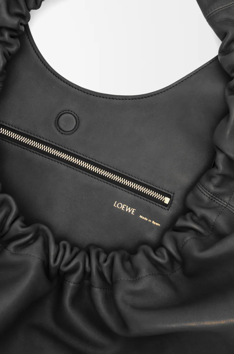 超大号天然牛皮革 Squeeze 手袋