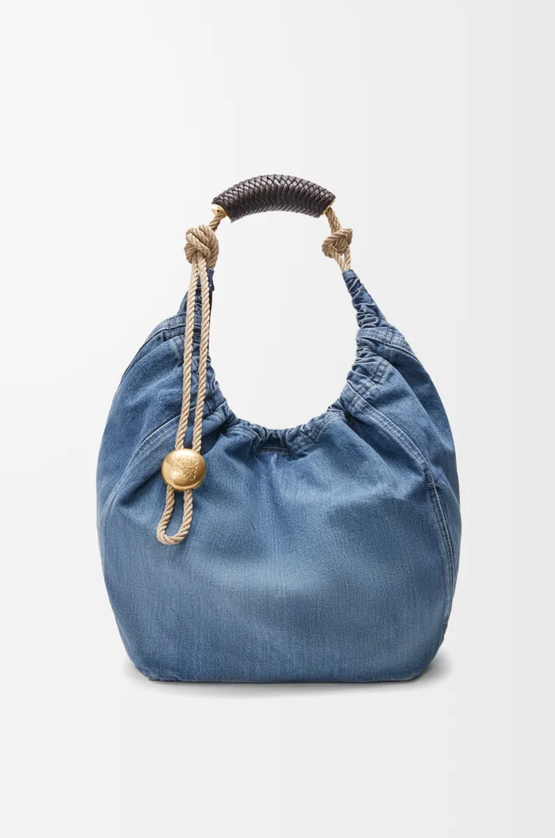 中号水洗丹宁 Squeeze 手袋