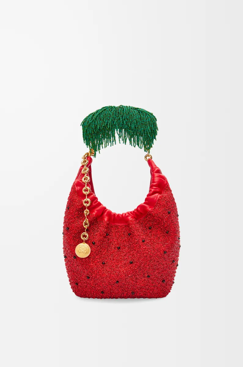 迷你珠饰皮革 Squeeze 手袋