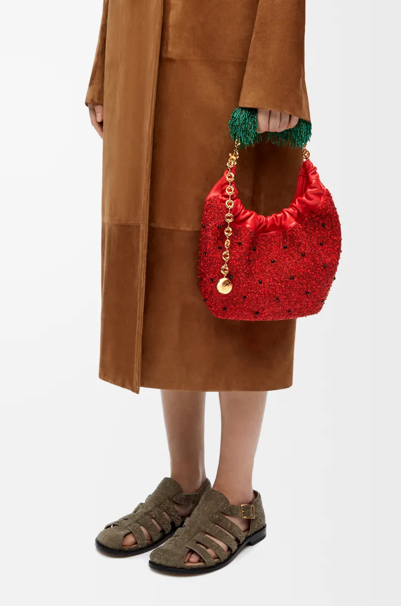 迷你珠饰皮革 Squeeze 手袋