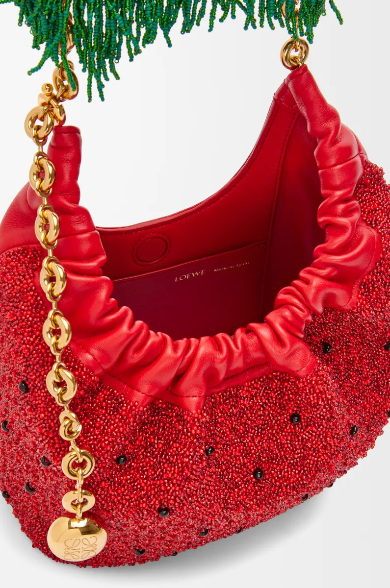 迷你珠饰皮革 Squeeze 手袋