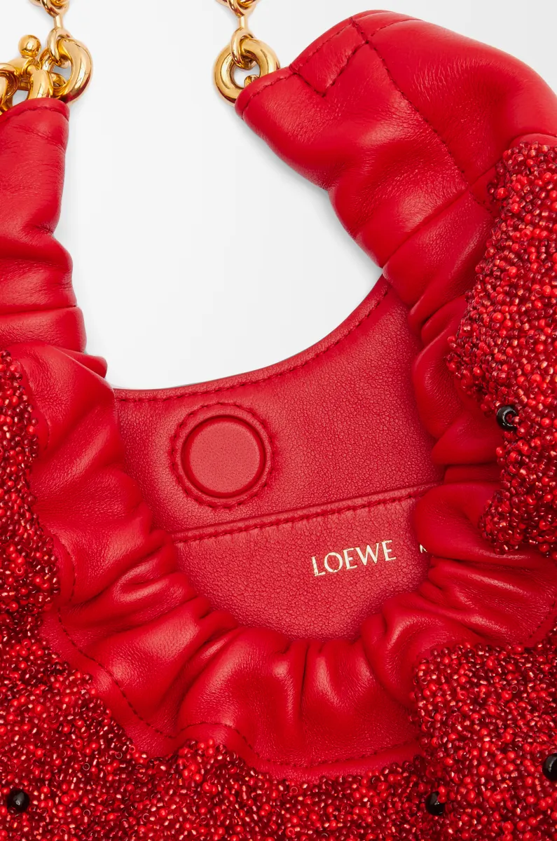 迷你珠饰皮革 Squeeze 手袋