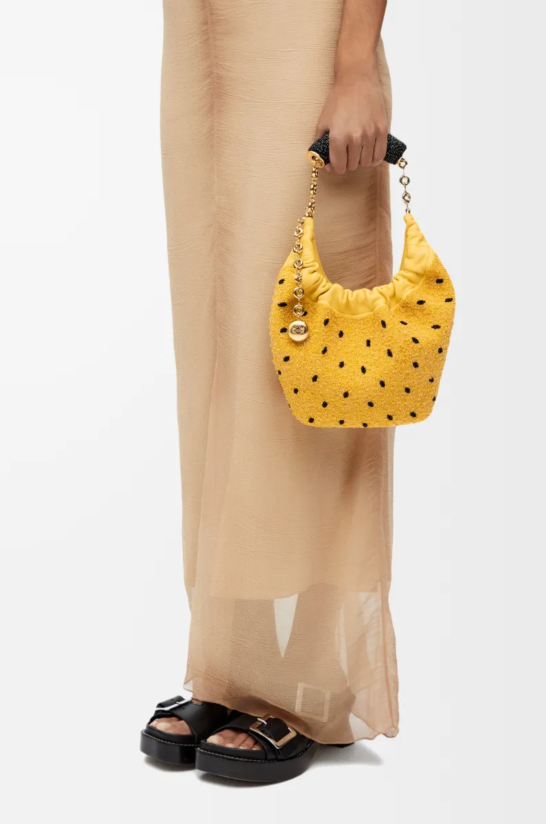 迷你珠饰皮革 Squeeze 手袋