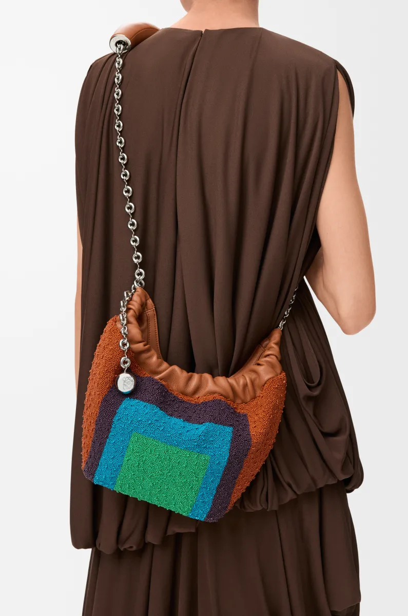 迷你珠饰皮革 Squeeze 手袋