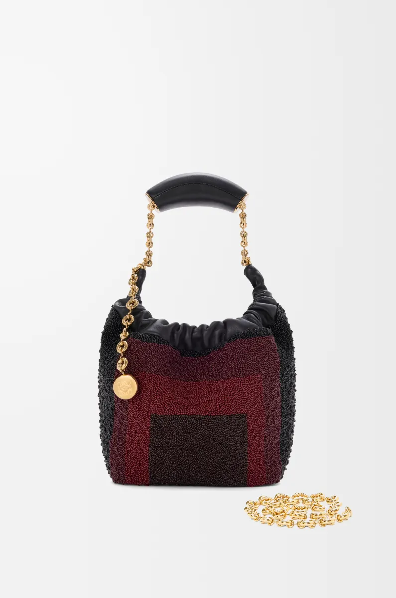 迷你珠饰皮革 Squeeze 手袋