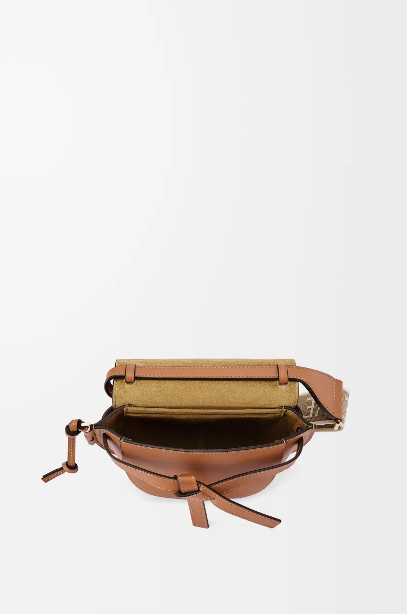 迷你柔软牛皮革提花 Gate Dual 手袋