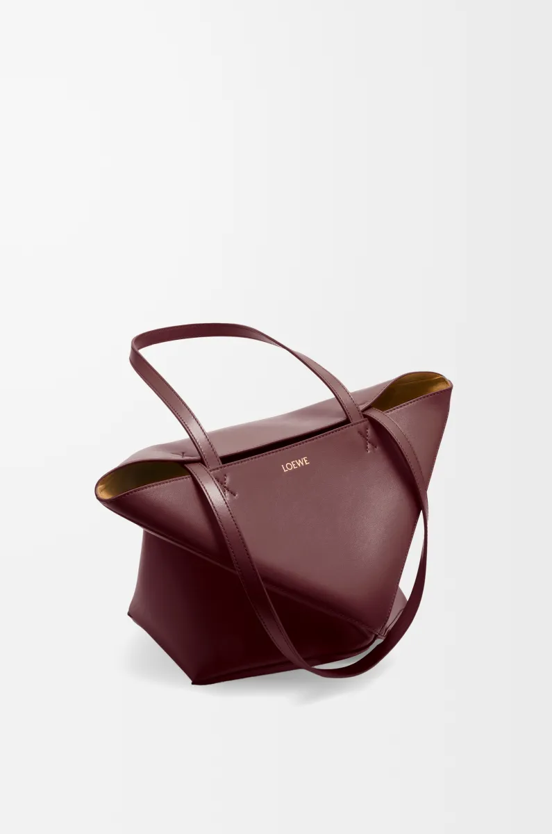 中号亮面牛皮革 Puzzle Fold 手袋