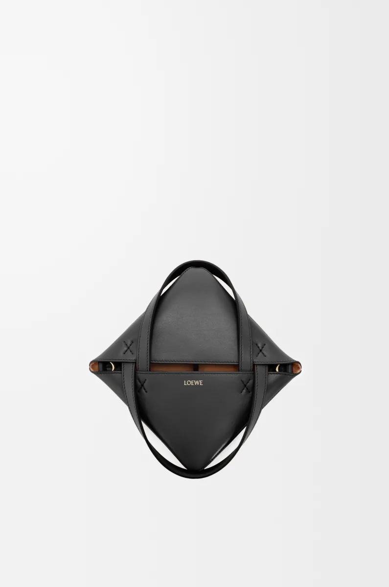 迷你亮面牛皮革 Puzzle Fold 手袋