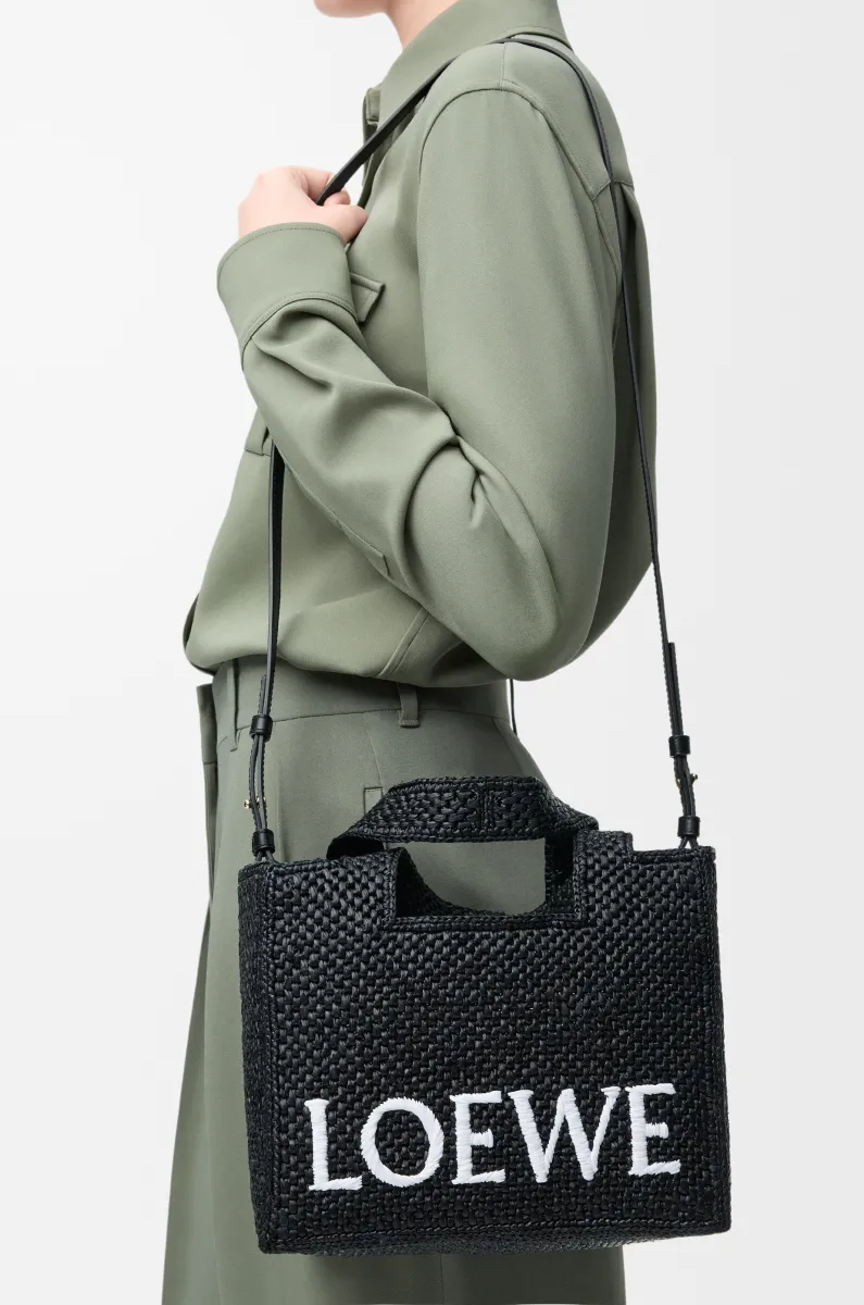 小号酒椰纤维 LOEWE Font Tote 手袋