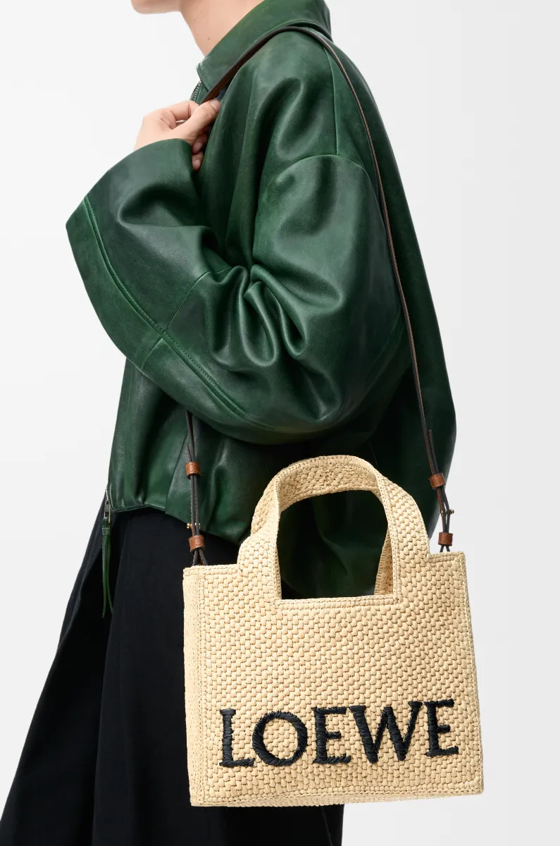小号酒椰纤维 LOEWE Font Tote 手袋