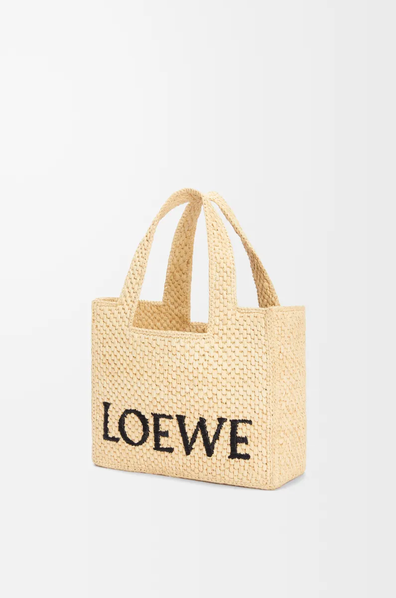 小号酒椰纤维 LOEWE Font Tote 手袋