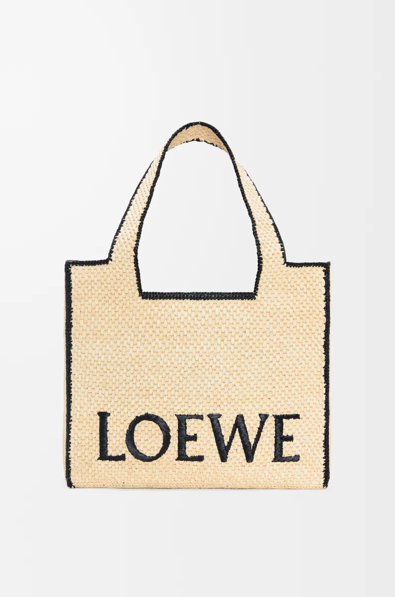 大号酒椰纤维 LOEWE Font Tote 手袋