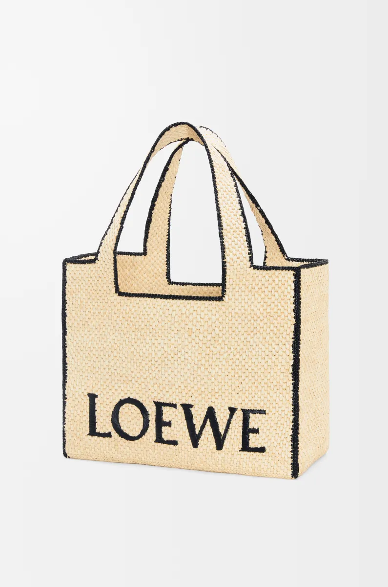 大号酒椰纤维 LOEWE Font Tote 手袋