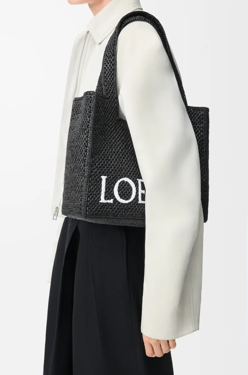 中号酒椰纤维 LOEWE Font Tote 手袋