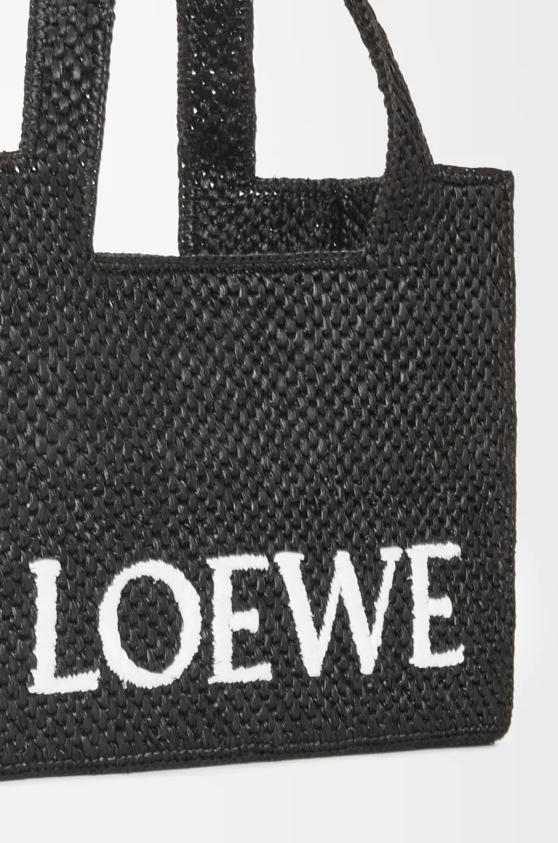 中号酒椰纤维 LOEWE Font Tote 手袋