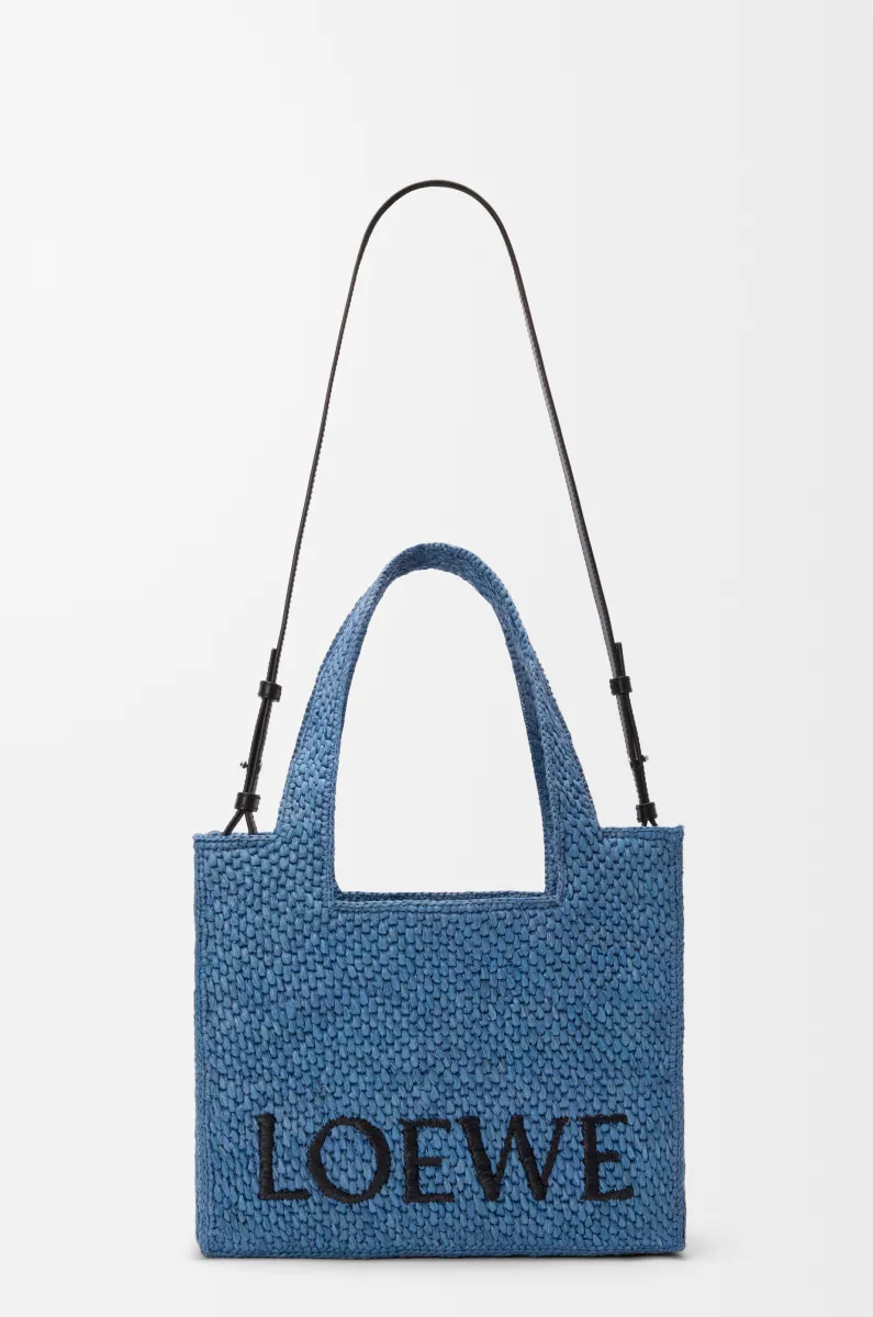 中号酒椰纤维 LOEWE Font Tote 手袋