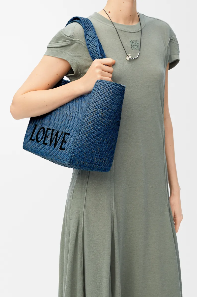 中号酒椰纤维 LOEWE Font Tote 手袋