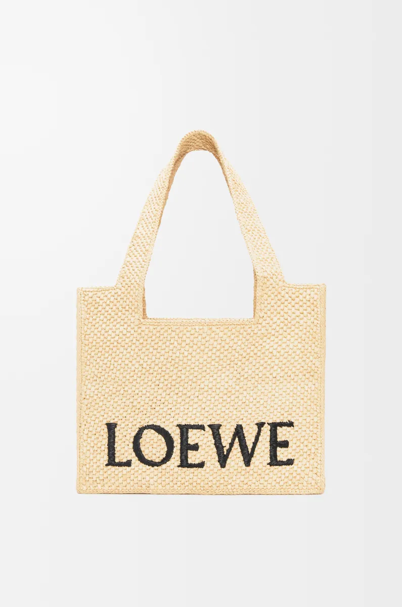 中号酒椰纤维 LOEWE Font Tote 手袋