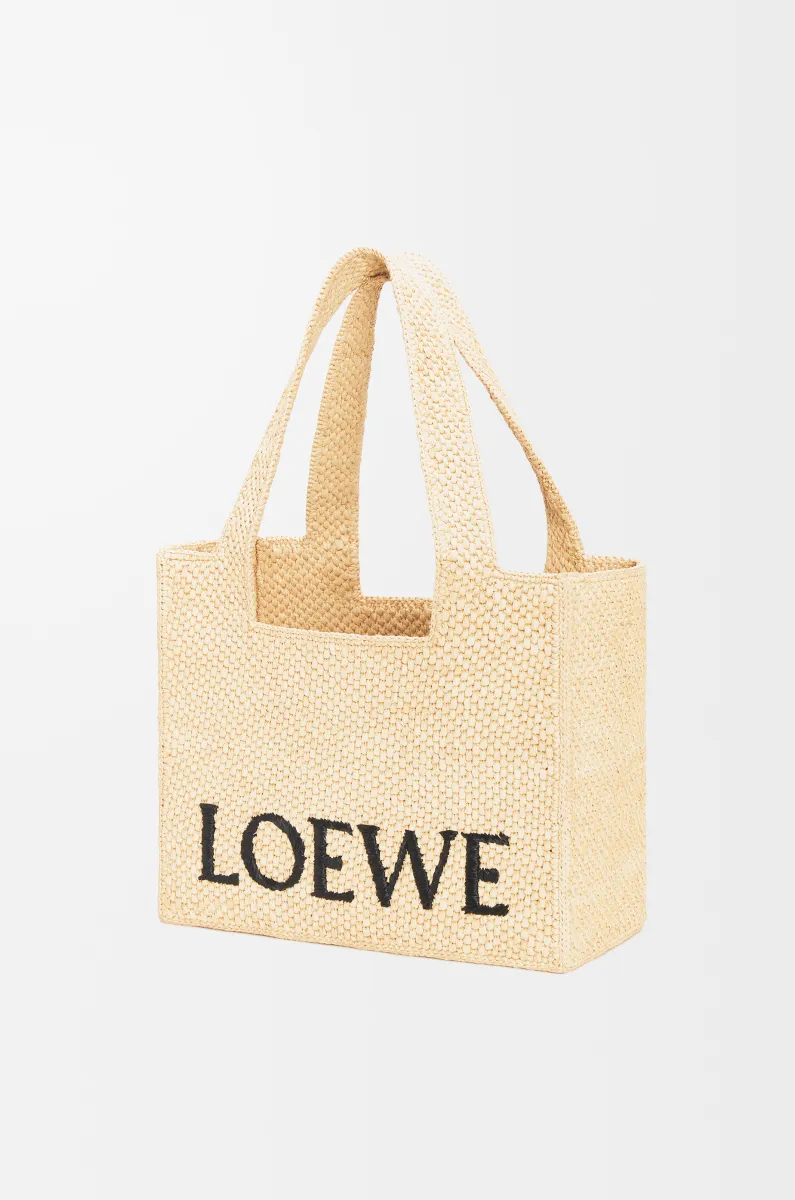 中号酒椰纤维 LOEWE Font Tote 手袋