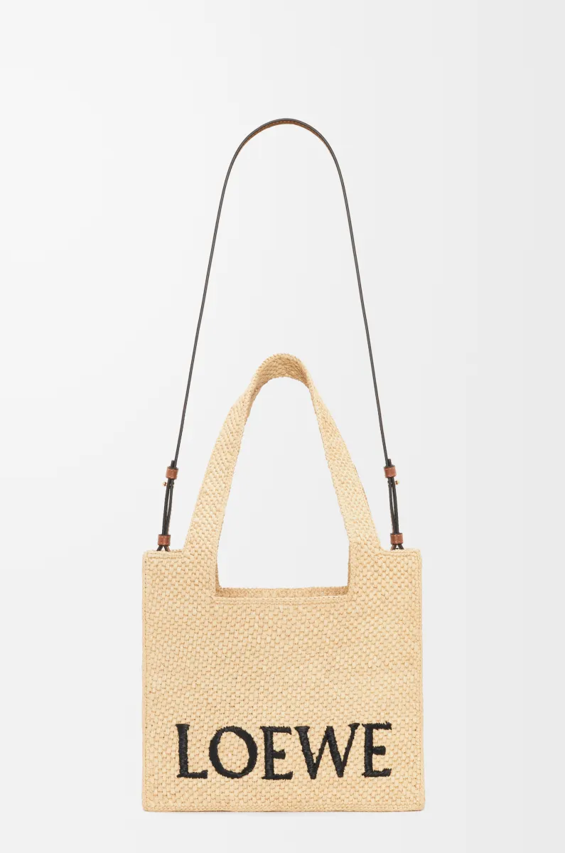 中号酒椰纤维 LOEWE Font Tote 手袋